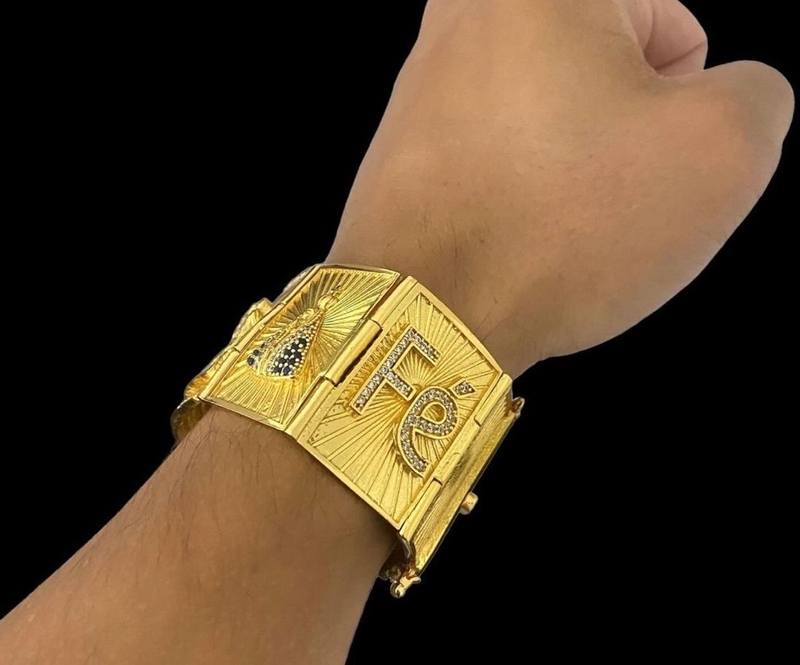 Bracelete Santa ceia Moeda antiga