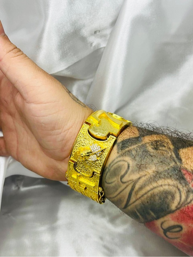 Bracelete 777 Moeda antiga
